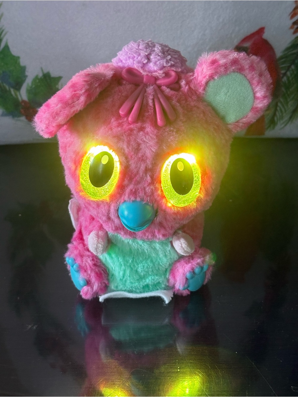 Interactive Pink Hatchimals Toy working